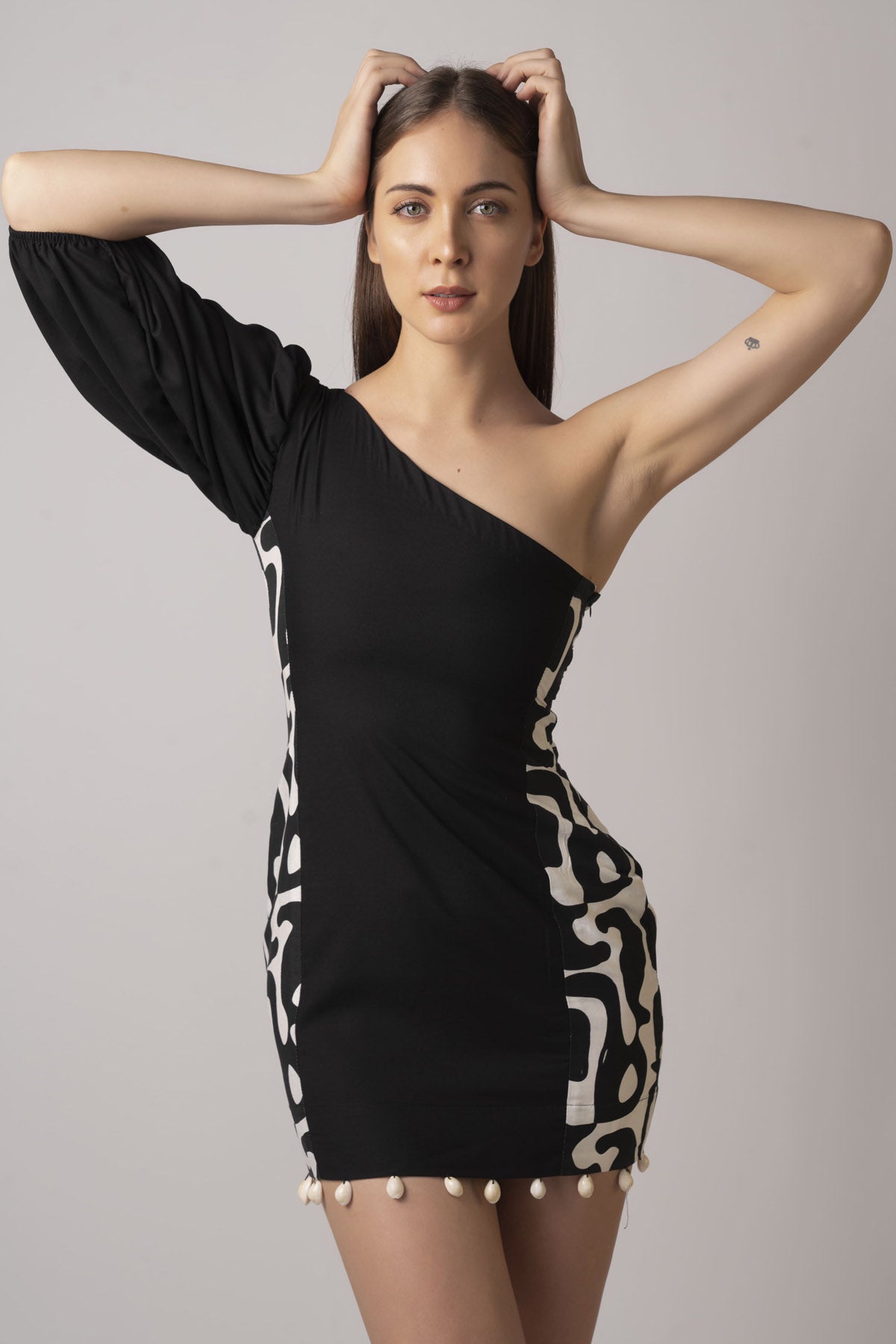 Buy Designer Embellished One Shoulder Dress for Women Online